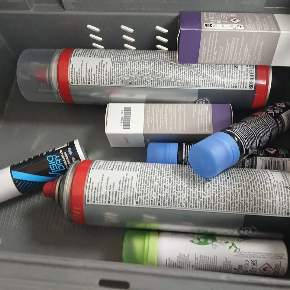 APPROXIMATELY 15 ASSORTED AEROSOLS TO INCLUDE RITUALS, BRAKE SPRAY ETC...
