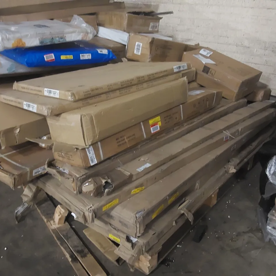 PALLET CONTAINING A LARGE QUANTITY OF ASSORTED FURNITURE PARTS ECT