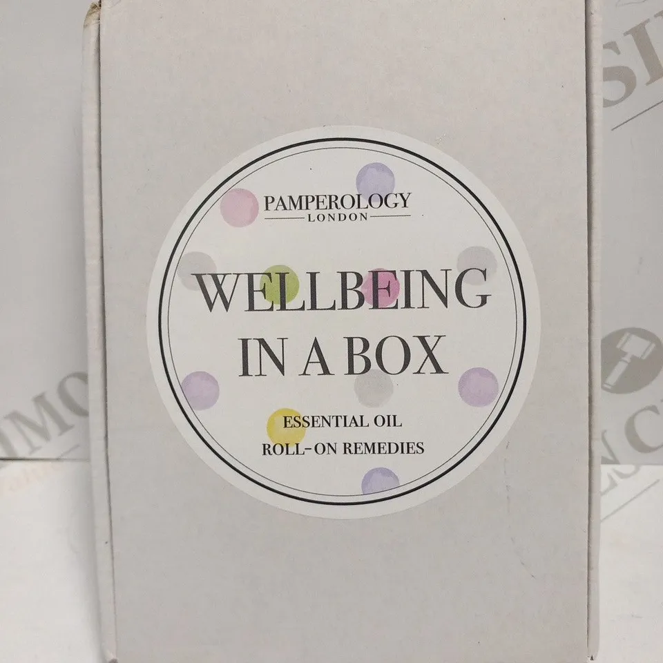 BOXED PAMPEROLOGY LONDON WELLBEING IN A BOX ESSENTIAL ROLL ON REMEDIES
