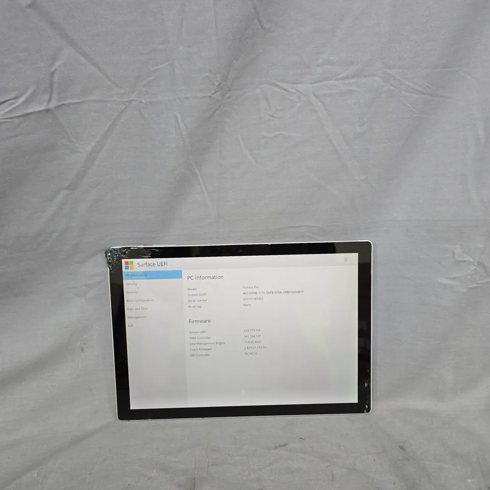 MICROSOFT SURFACE PRO 5 TABLET – I5, 8GB RAM, 256GB, 12.3-INCH DISPLAY