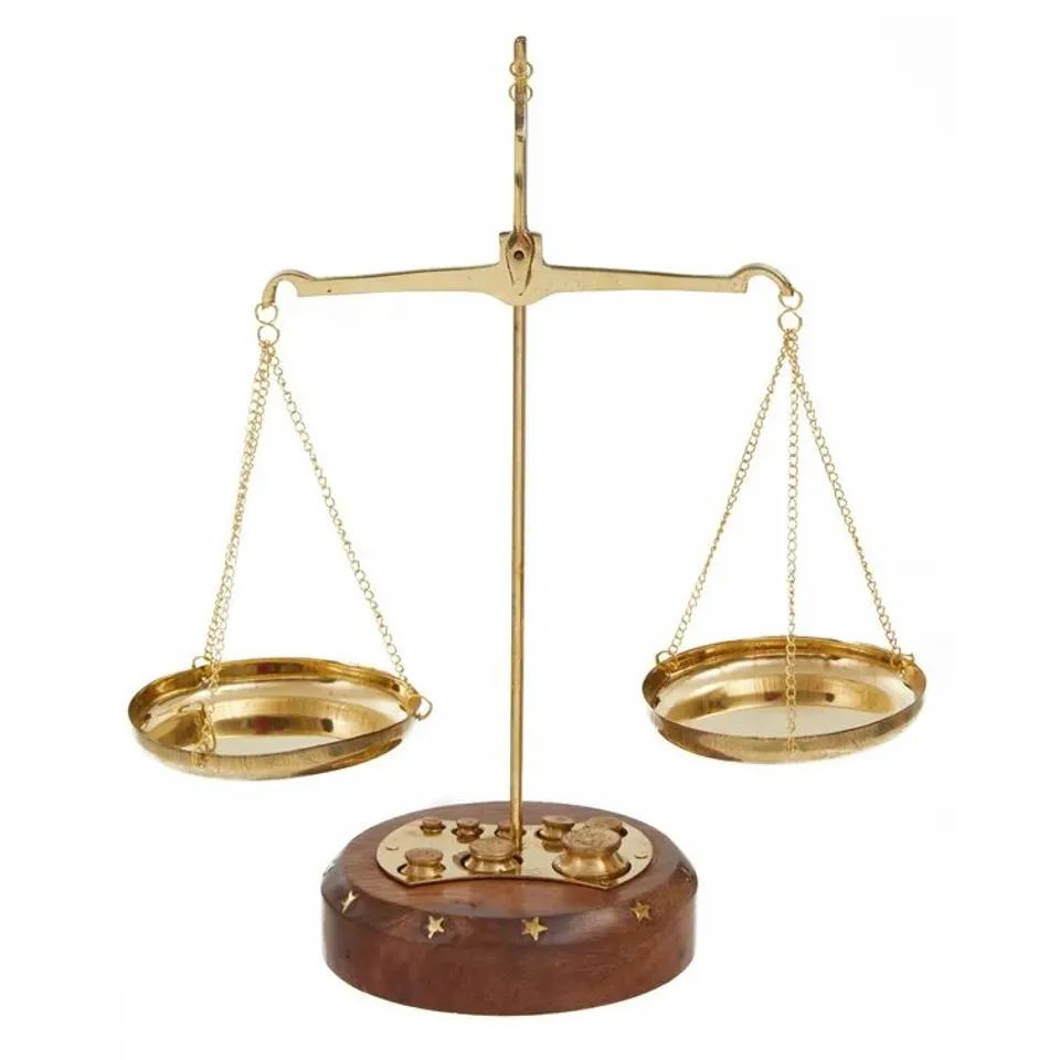 BOXED FEY HANDMADE GEOMETRIC & SHAPES SMALL WEIGHING SCALE