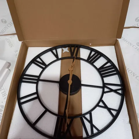 FARMHOUSE VINTAGE SKELETON WALL CLOCK