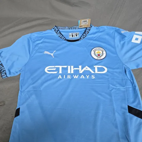 MANCHESTER CITY FC HOME SHIRT SIZE L