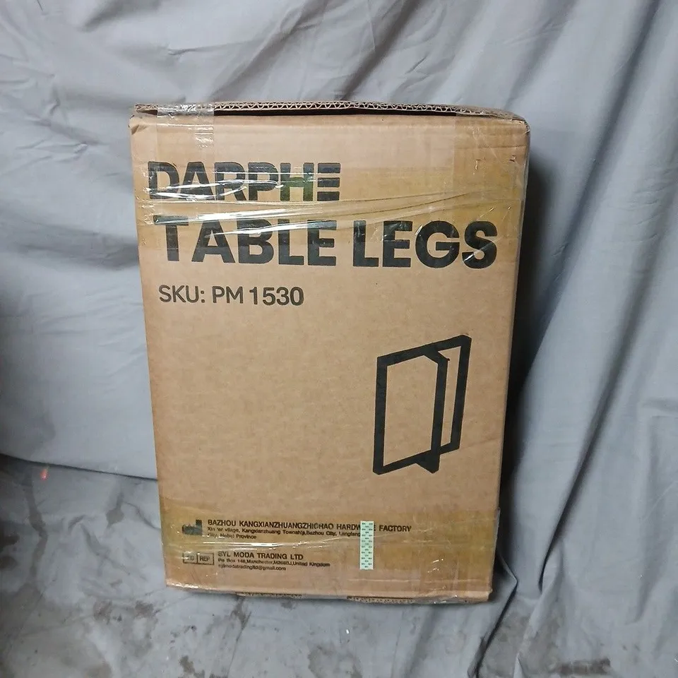 DARPHE TABLE LEGS – BOXED BLACK METAL FRAMES (PM1530) 