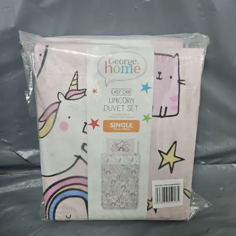 14 UNICORN DUVET SETS IN PINK MULTI - SINGLE