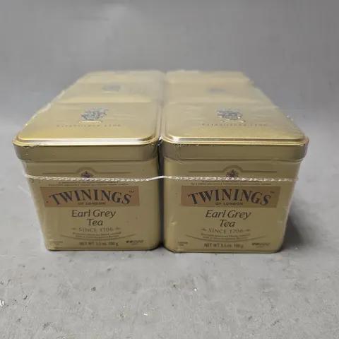 TOTE OF APPROXIMATELY 4 SEALED 6 PACKS OF TWININGS EARL GREY TEA