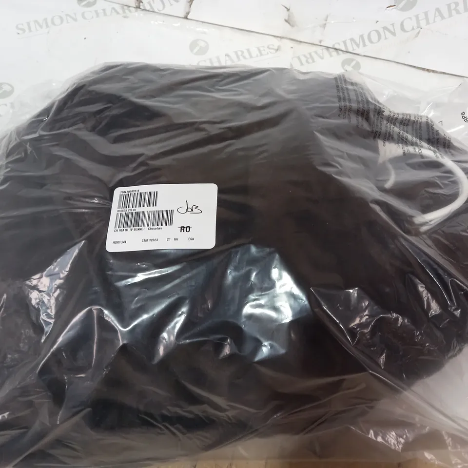 COZEE HOME HEATED PLUSH WEARABLE BLANKET - CHOCOLATE