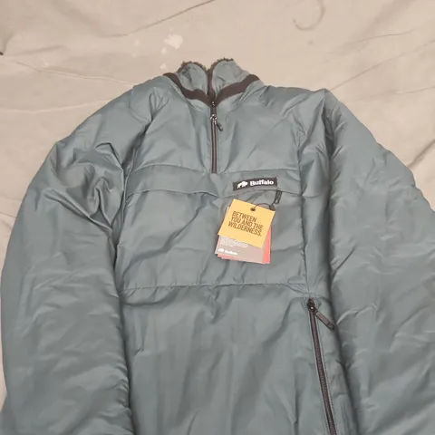 BUFFALO PUFFER JACKET – TEAL-BLUE, MADE IN SHEFFIELD SIZE EU 38