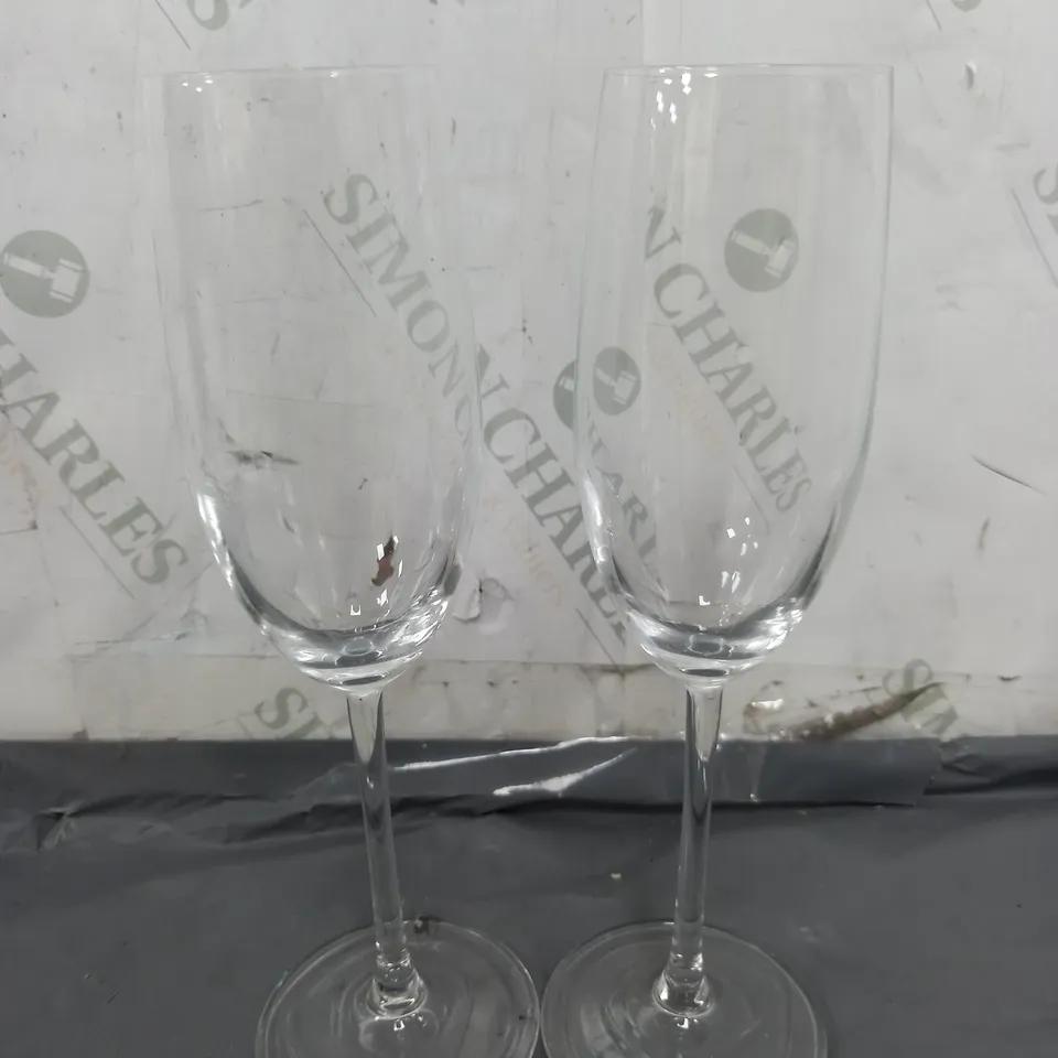 BOXED SET OF 2 JAMIE OLIVER GET INSPIRED WAVES CHAMPAGNE GLASSES (25CL) - COLLECTION ONLY