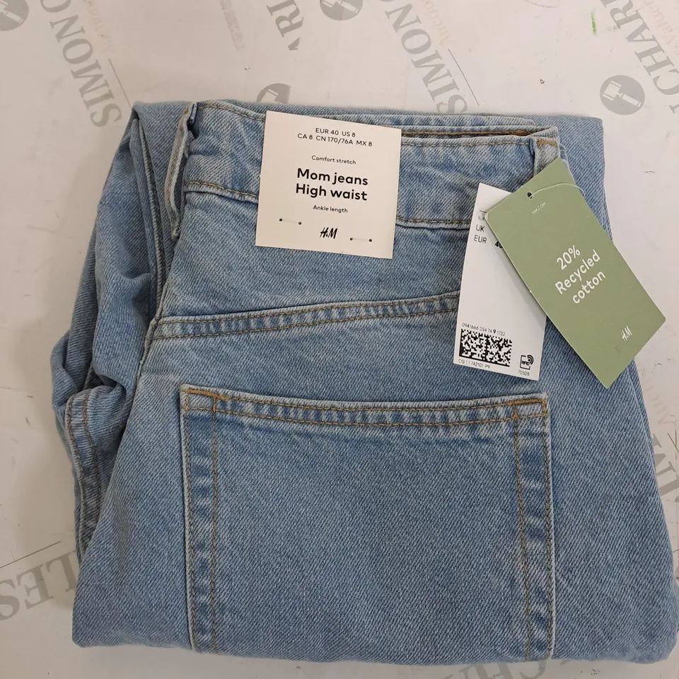 H&M MOM JEANS HIGH WAIST -EUR 40