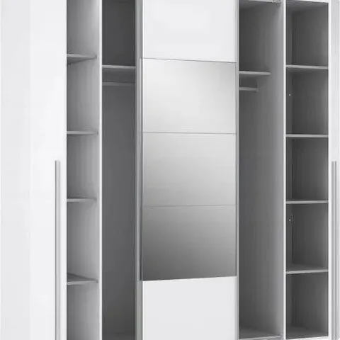 BOXED WHITE MIRROR WARDROBE (5BOXES)