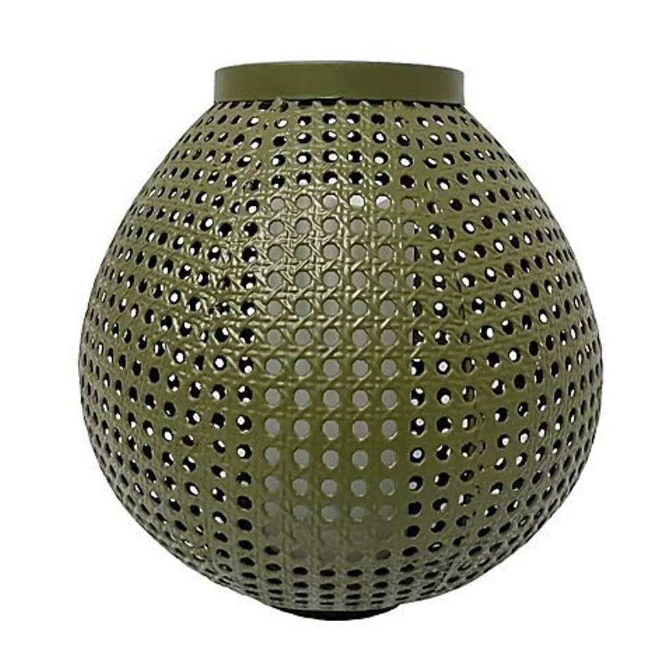 GARDEN STORIES STUDIO 70 LARGE LANTERN WITH LED CANDLE