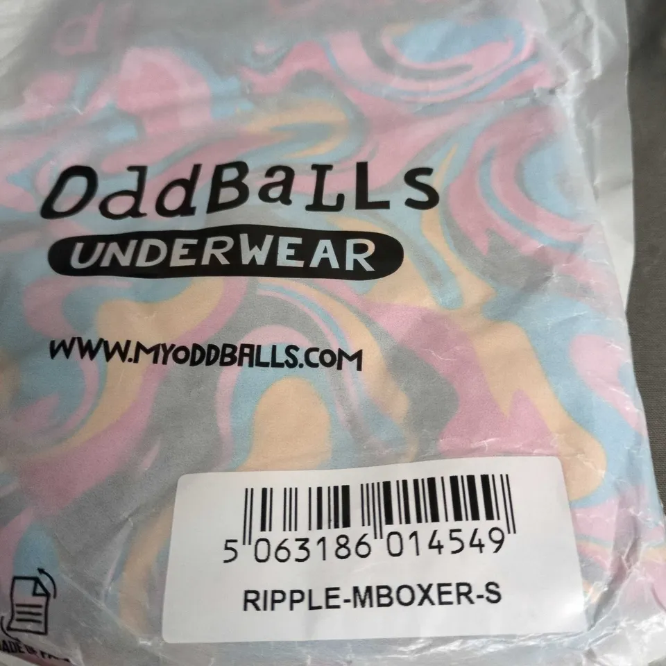 2 PAIRS OF ODDBALLS RIPPLE-MBOXER-S UNDERWEAR – SIZE S