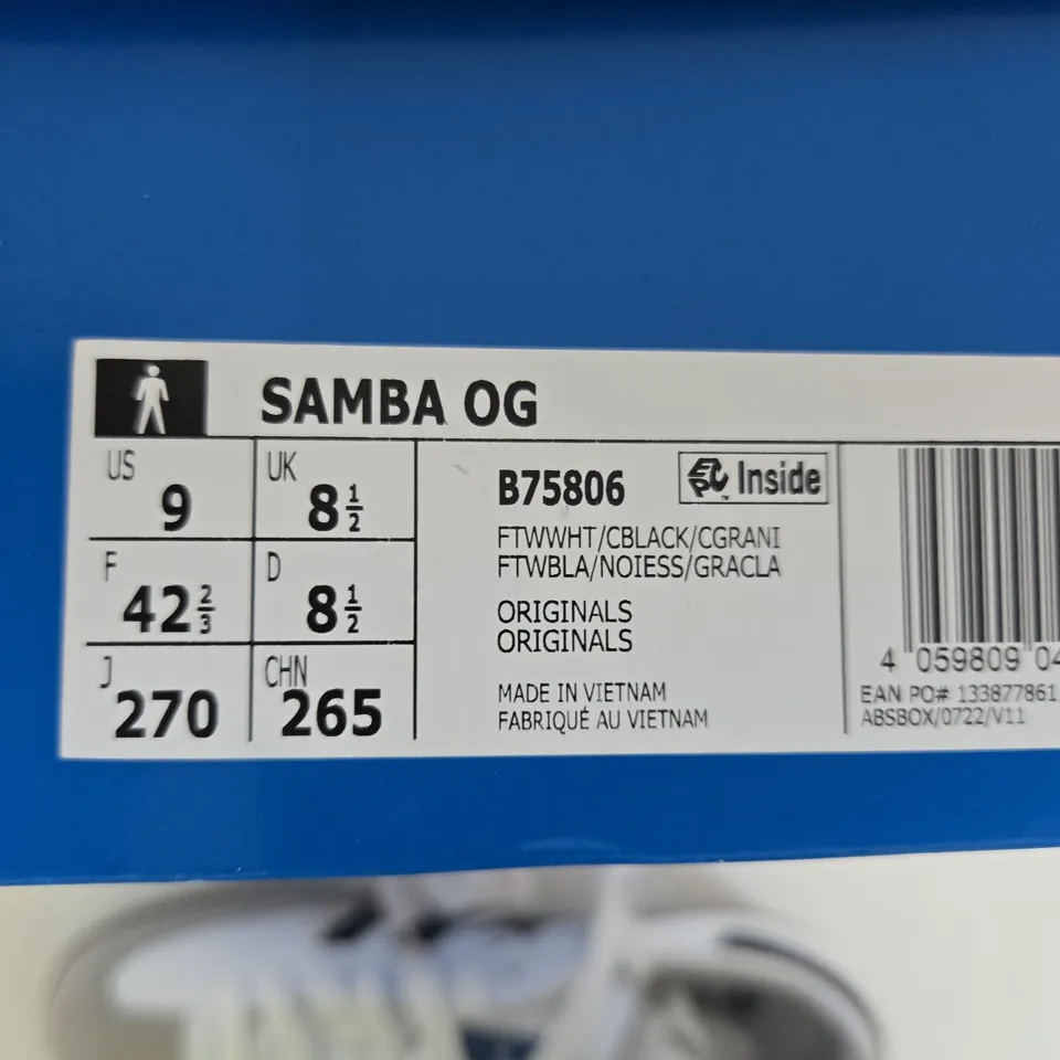 ADIDAS SAMBA OG SIZE 8.5