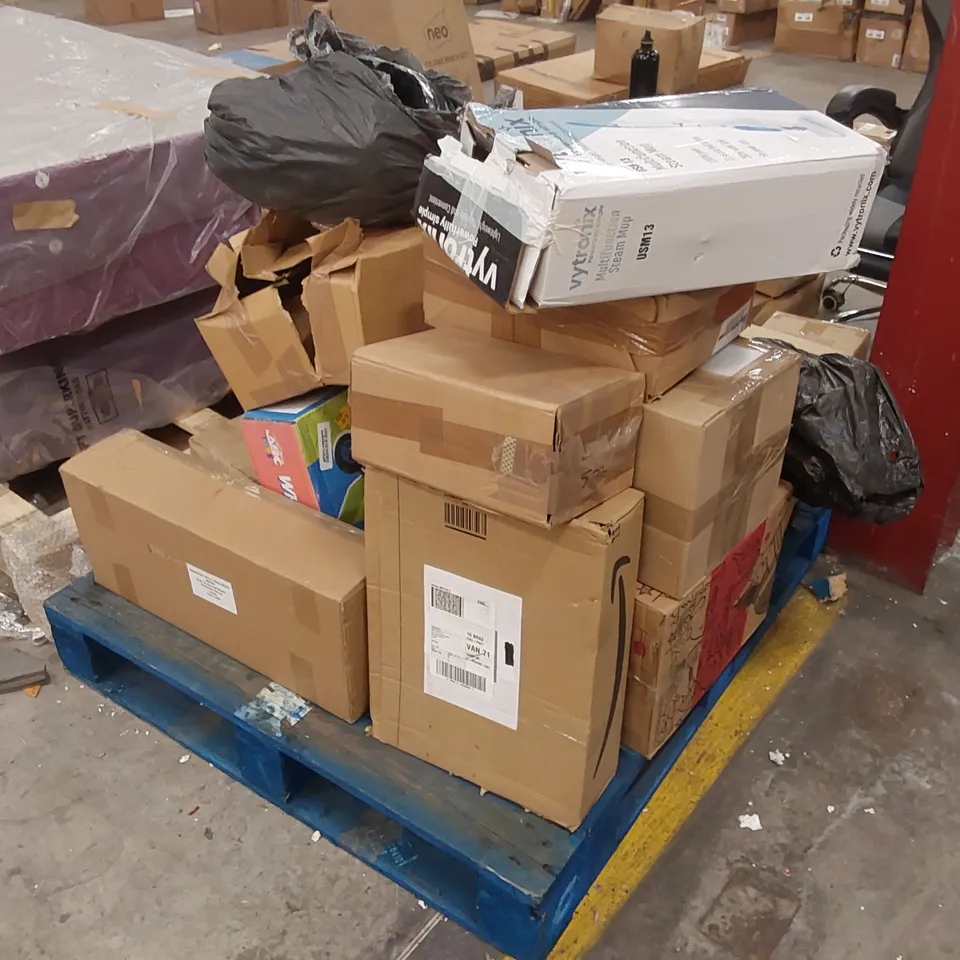 PALLET OF ASSORTED CONSUMER PRODUCTS/FURNITURE PARTS