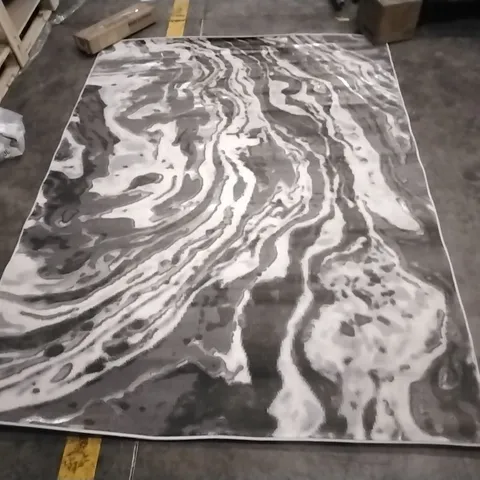 KOROVIA AREA RUG MACHINE WOVEN RECTANGULAR GREY APPROXIMATELY 160X220CM