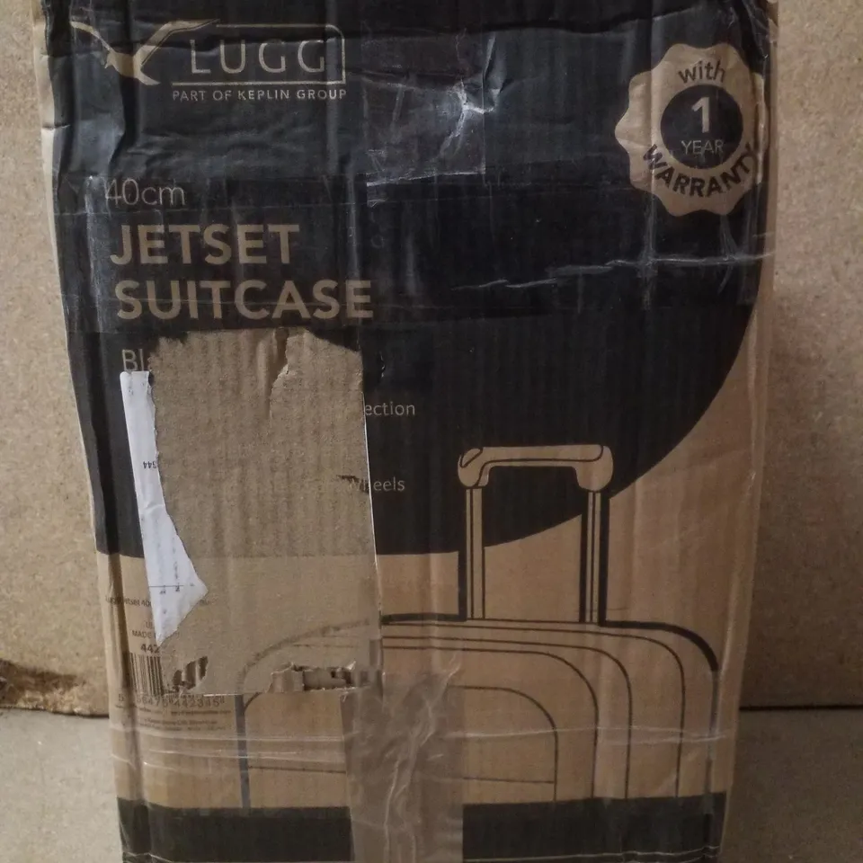 BOXED LUGG JETSET 40CM SUITCASE - BLACK