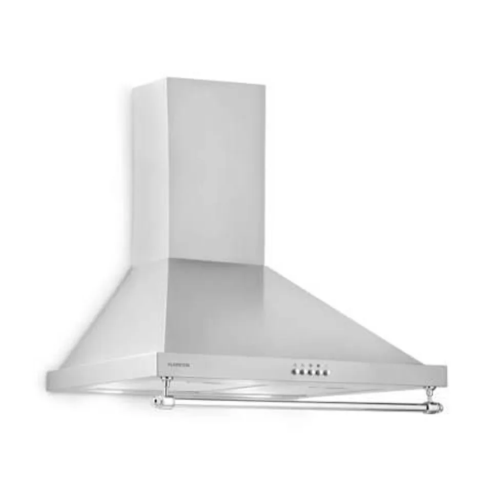 BOXED MONTBLANC 60CM RETRO CHIMNEY COOKER HOOD SILVER