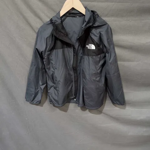 THE NORTH FACE WINDBREAKER JACKET – NAVY/BLACK, UK 12 (WOMEN)