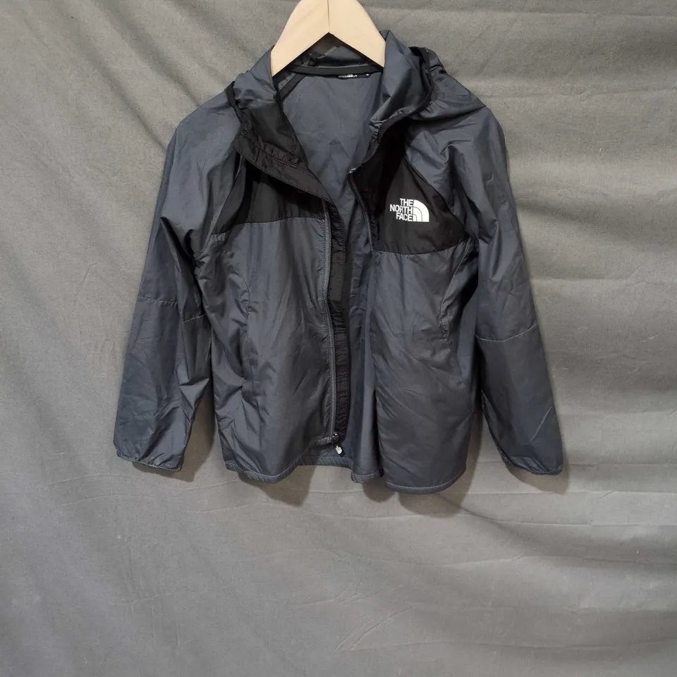 THE NORTH FACE WINDBREAKER JACKET – NAVY/BLACK, UK 12 (WOMEN)