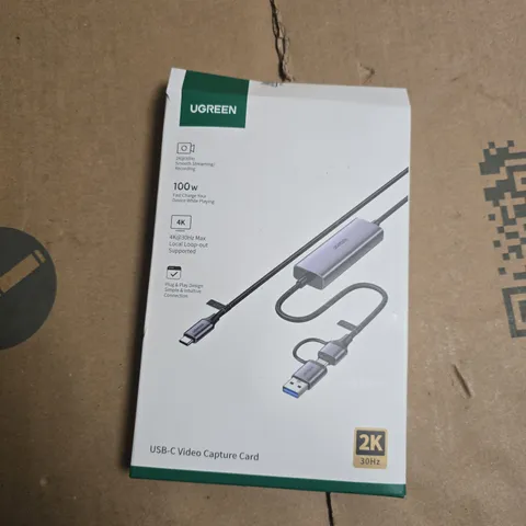 UGREEN USB-C VIDEO CAPTURE CARD – 2K 30HZ / 4K 30HZ LOOP-OUT