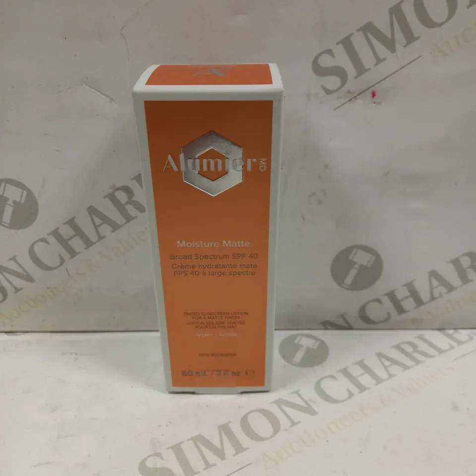 SEALED ALUMIER MD MOISTURE MATTE TINTED SUNSCREEN LOTION - IVORY 60ML