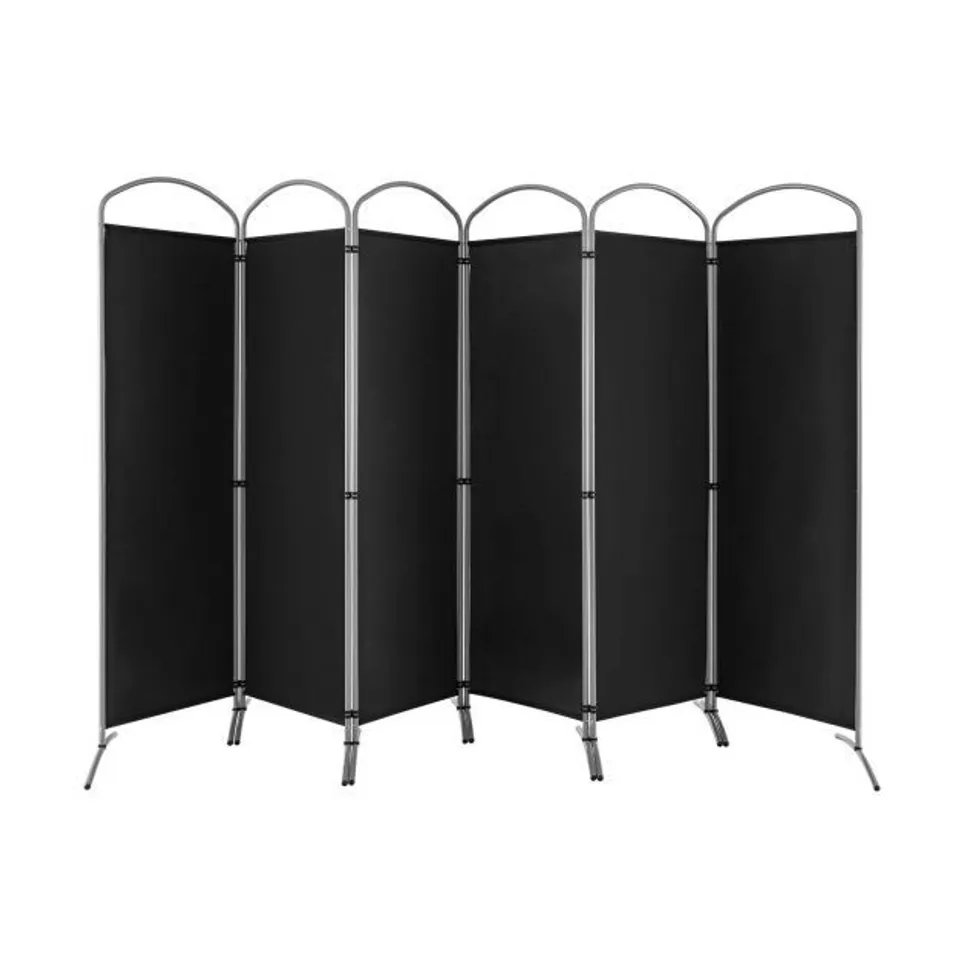 BOXED COSTWAY 6-PANEL ROOM DIVIDER FOLDING PRIVACY SCREEN FABRIC WALL DIVIDER 331 X 188cm