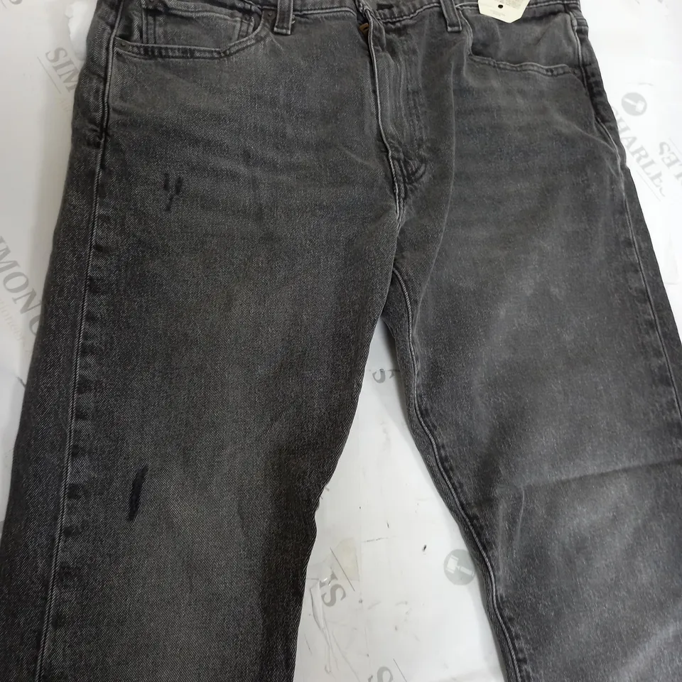 LEVIS GREY SLIM TAPER JEANS 33 X 30 