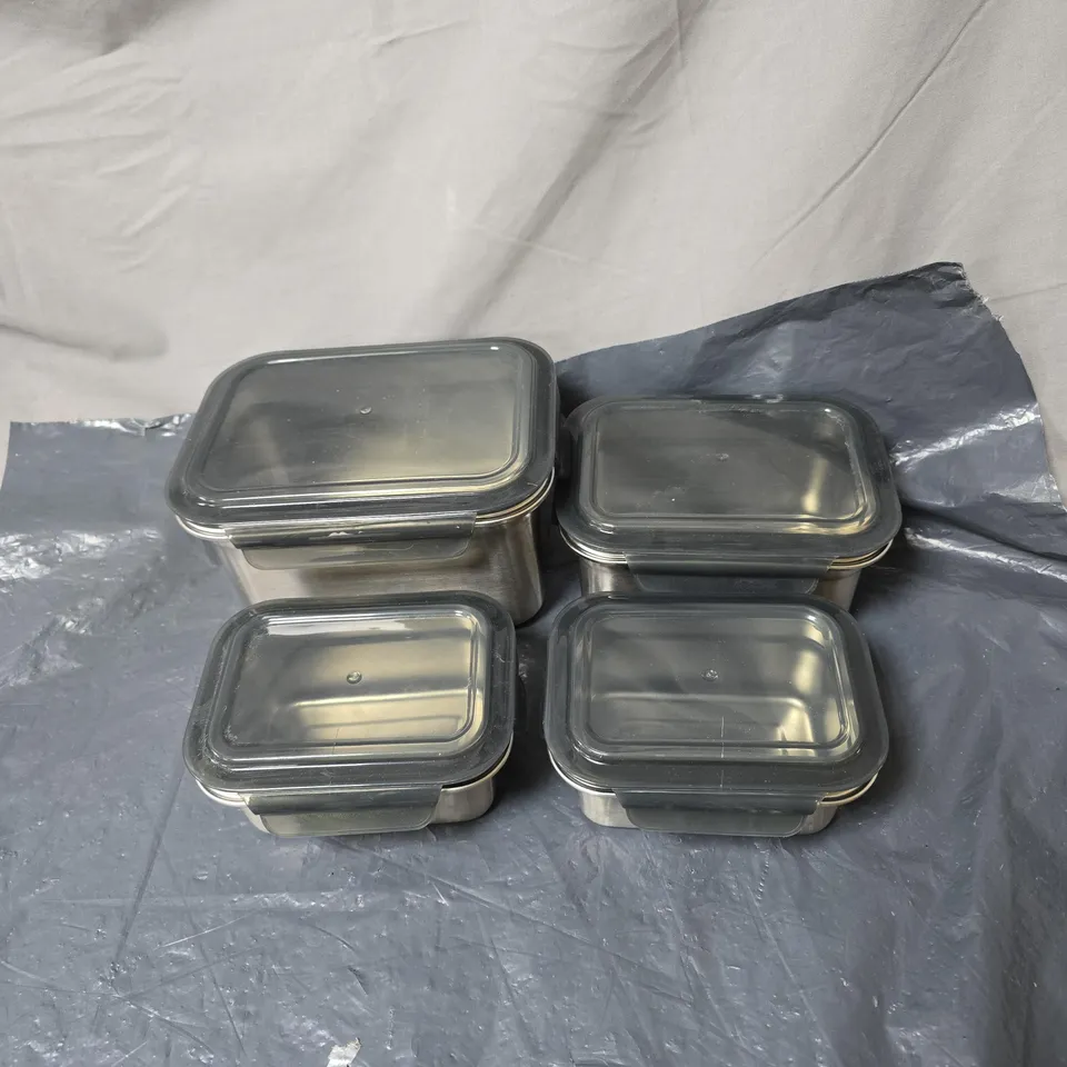 4 X ASSORTED LOCK AND LOCK FOOD STORAGE CONTAINERS BOXED