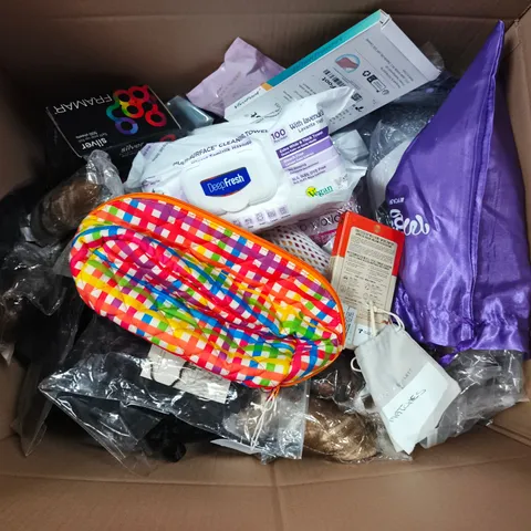 LARGE BOX OF APPROXIMATELY 20 ASSORTED HEALTH AND BEAUTY PROUDUCTS