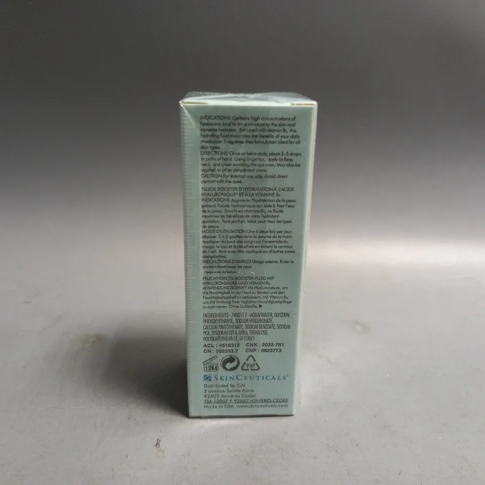 BOXED AND SEALED SKINCEUTICALS HYDRATING B5 MOISTURE ENHANCING FLUID 30ML 