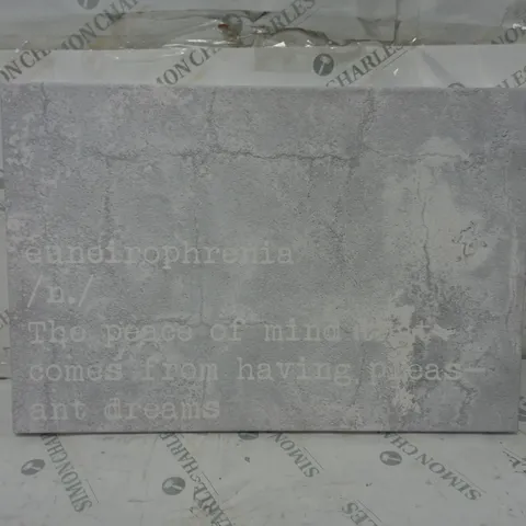 'PLEASANT DREAMS' BY BLAKELY HOME TYPOGRAPHY ON CANVAS 41X61CM
