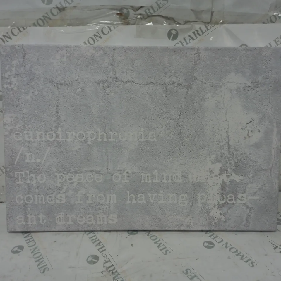 'PLEASANT DREAMS' BY BLAKELY HOME TYPOGRAPHY ON CANVAS 41X61CM