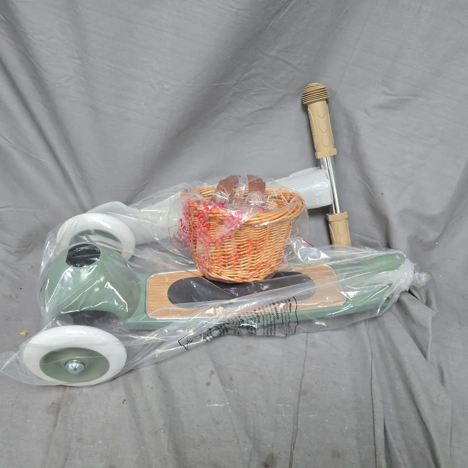 BOXED BANDWOOD SCOOTER 3-6 YEARS FOREST GREEN