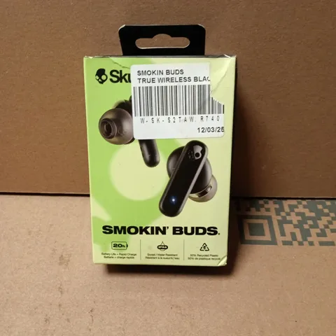 SKULLCANDY SMOKIN' BUDS TRUE WIRELESS EARBUDS – BLACK