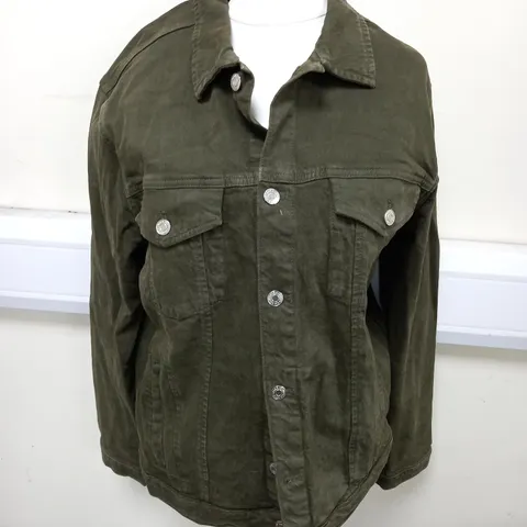 ZARA GREEN DENIM JACKET - EUR L