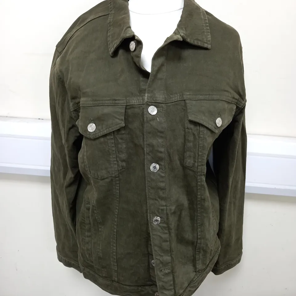 ZARA GREEN DENIM JACKET - EUR L