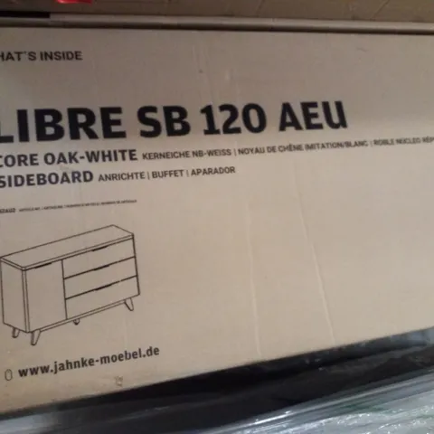 BOXED JAHNKE LIBRE OAK-WHITE SIDEBOARD 120 