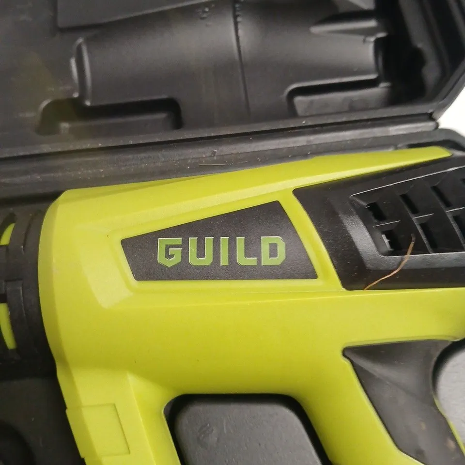 GUILD HEAT GUN WITH NOZZLE ATTACHMENTS IN CARRY CASE