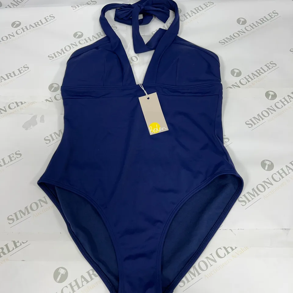 BODEN TIE NECK SWIMSUIT IN NAVY SIZE 12R