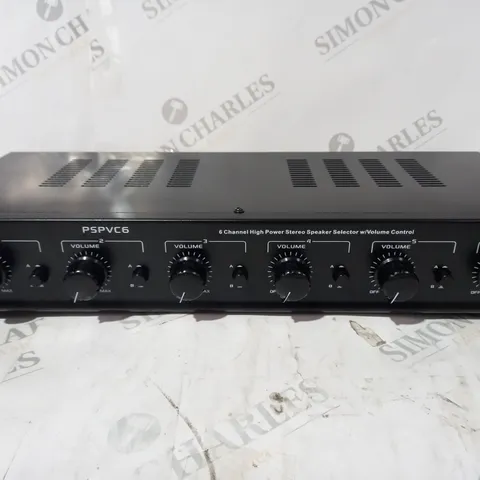 BOXED PYLE PSPVC6 6 CHANNEL HIGH POWER STEREO SPEAKER SELECTOR