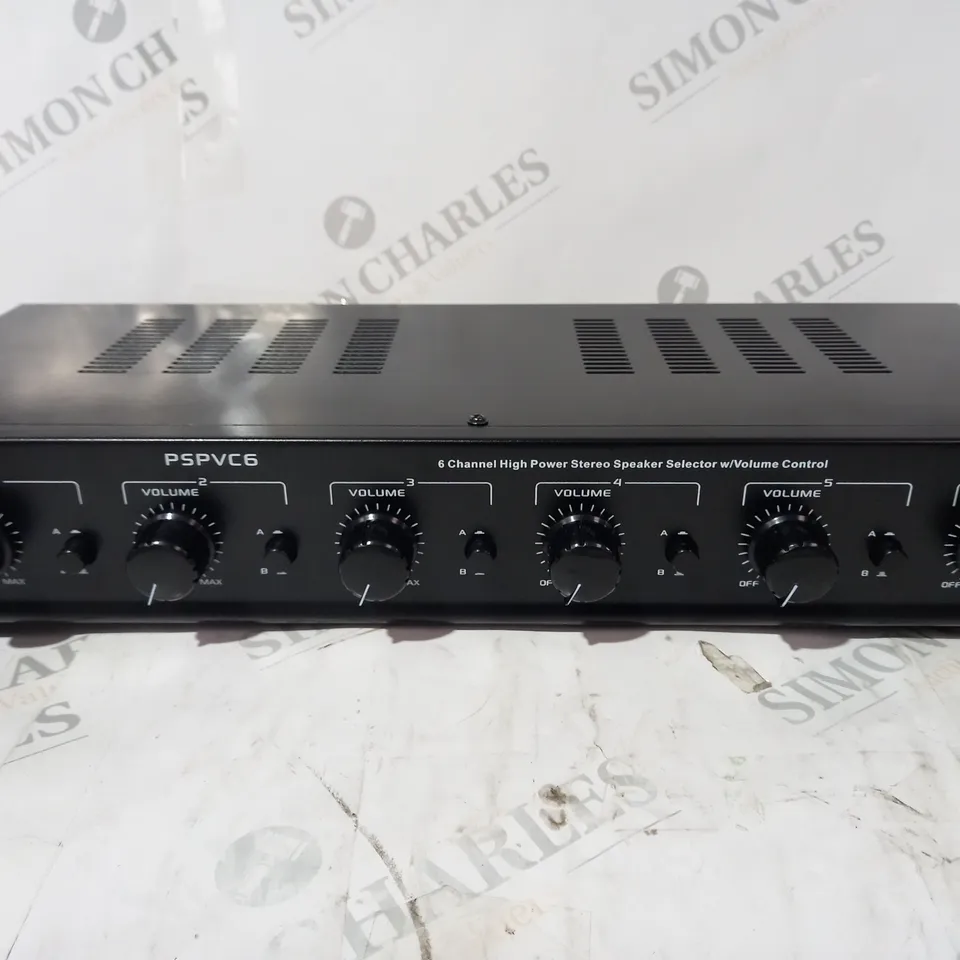 BOXED PYLE PSPVC6 6 CHANNEL HIGH POWER STEREO SPEAKER SELECTOR