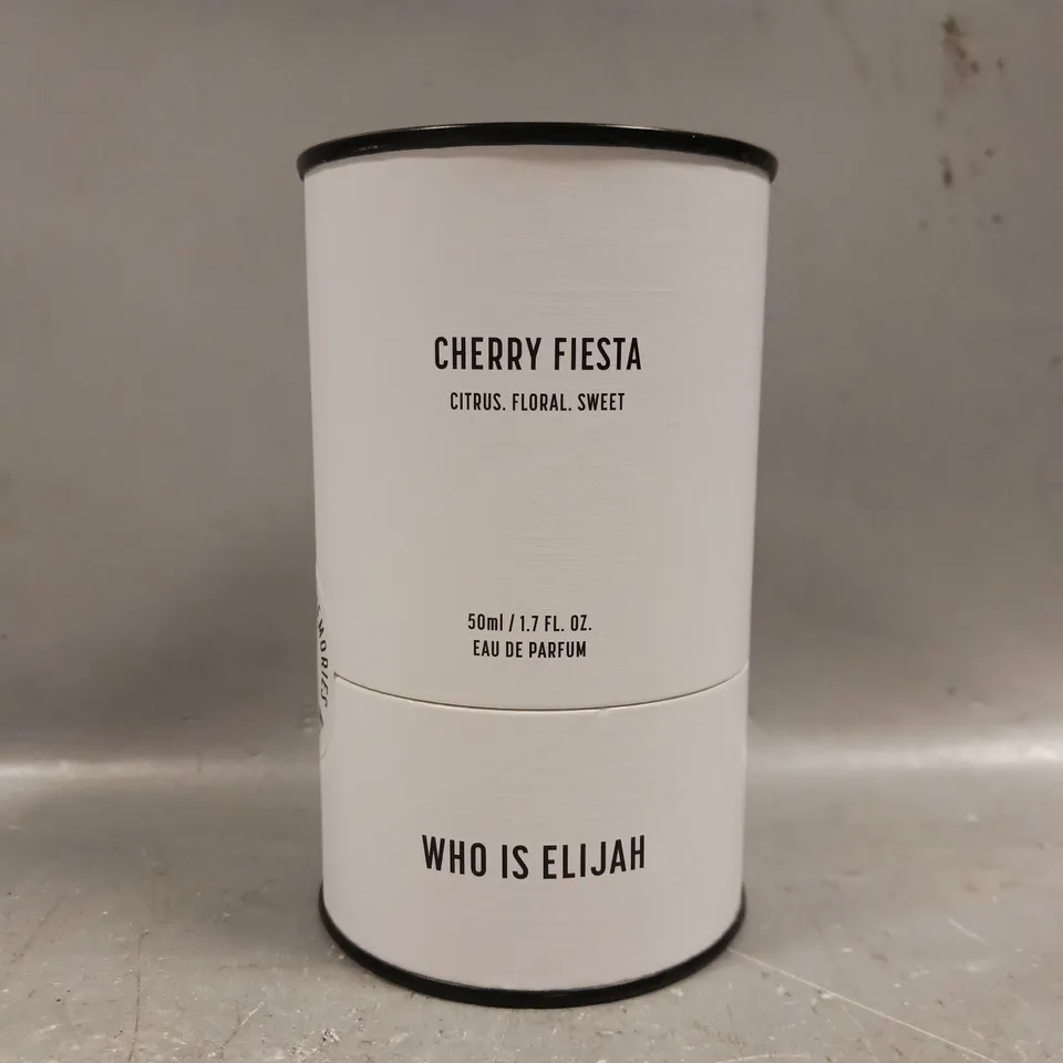 SEALED WHO IS ELIJAH CHERRY FIESTA EAU DE PARFUM 50ML