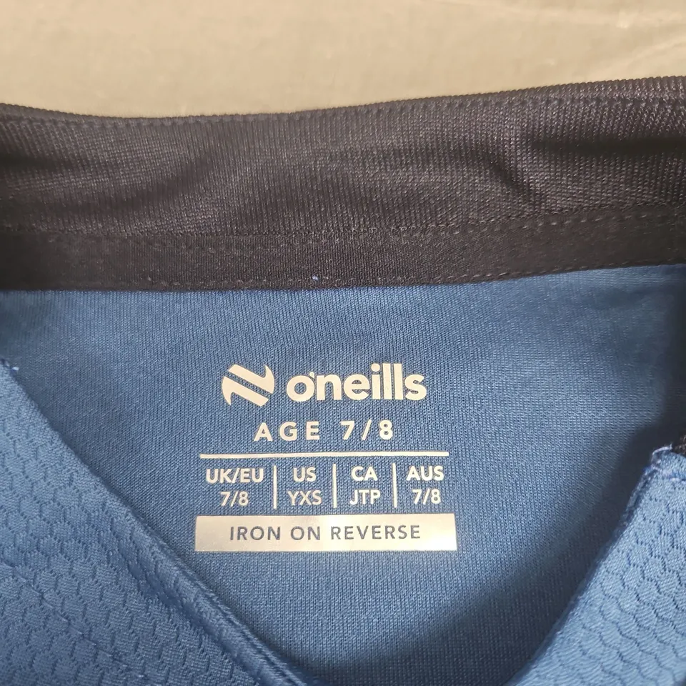O'NEILLS KIDS' SPORTS TOP – AGE 7/8, UK 7-8, BLUE