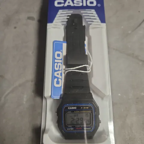CASIO DIGITAL DISPLAY BLACK RESIN STRAP WATCH