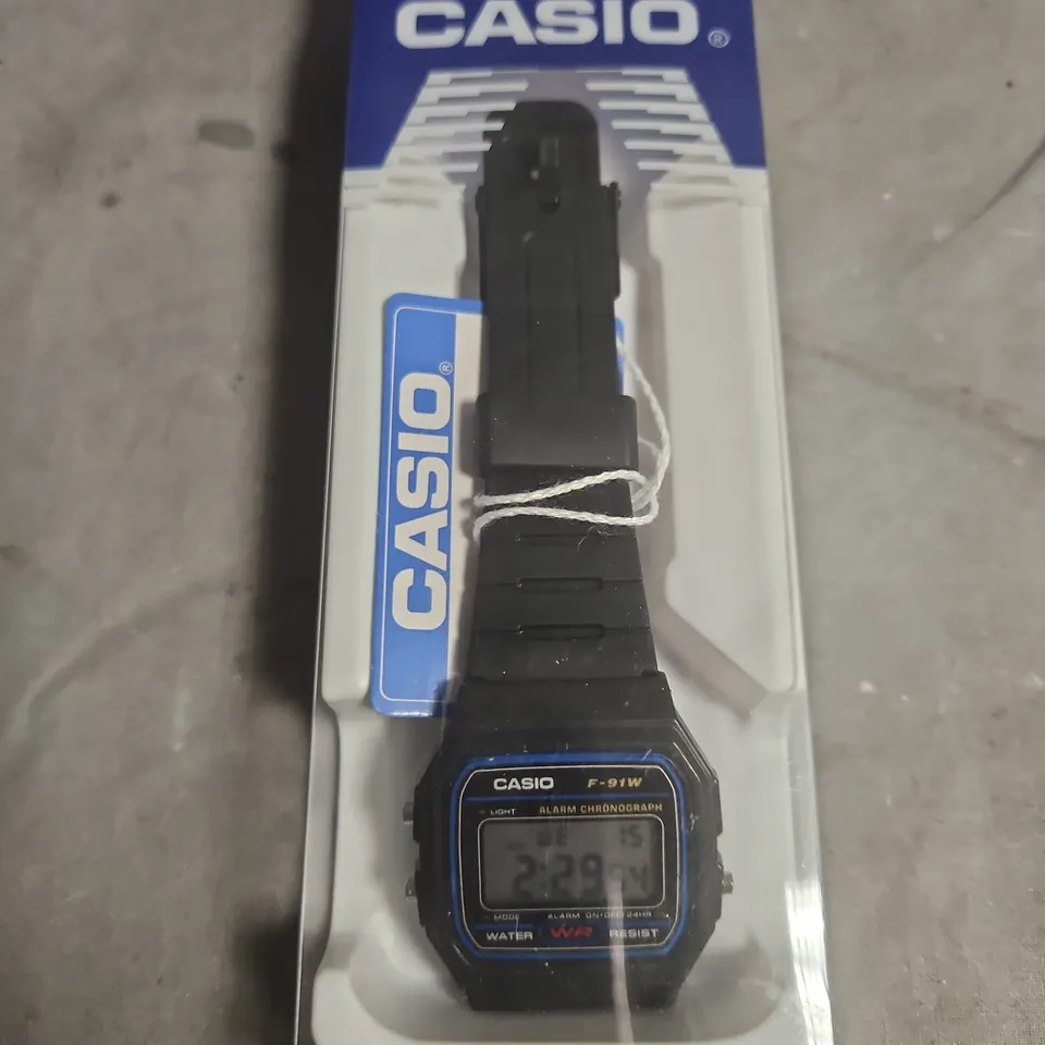 CASIO DIGITAL DISPLAY BLACK RESIN STRAP WATCH