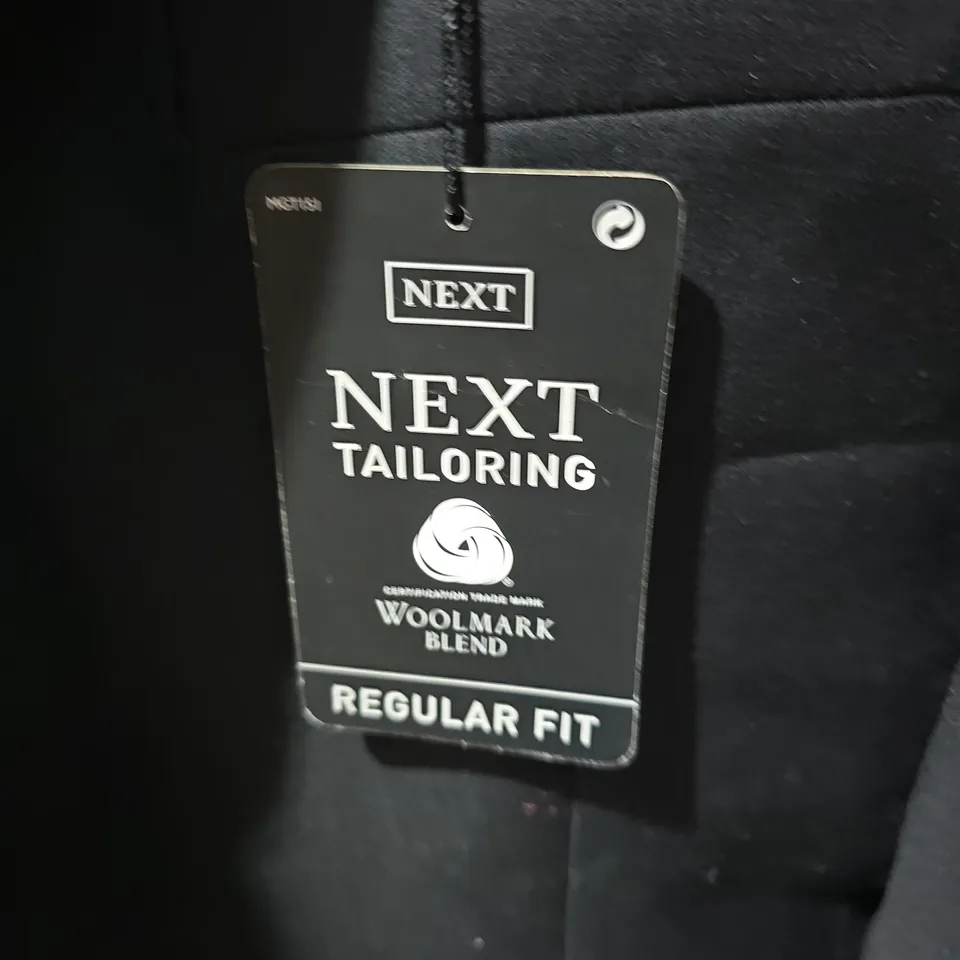 NEXT TAILORING WOOLMARK BLEND SUIT JACKET, REGULAR FIT, NAVY, MEN'S UK 44 (44L)