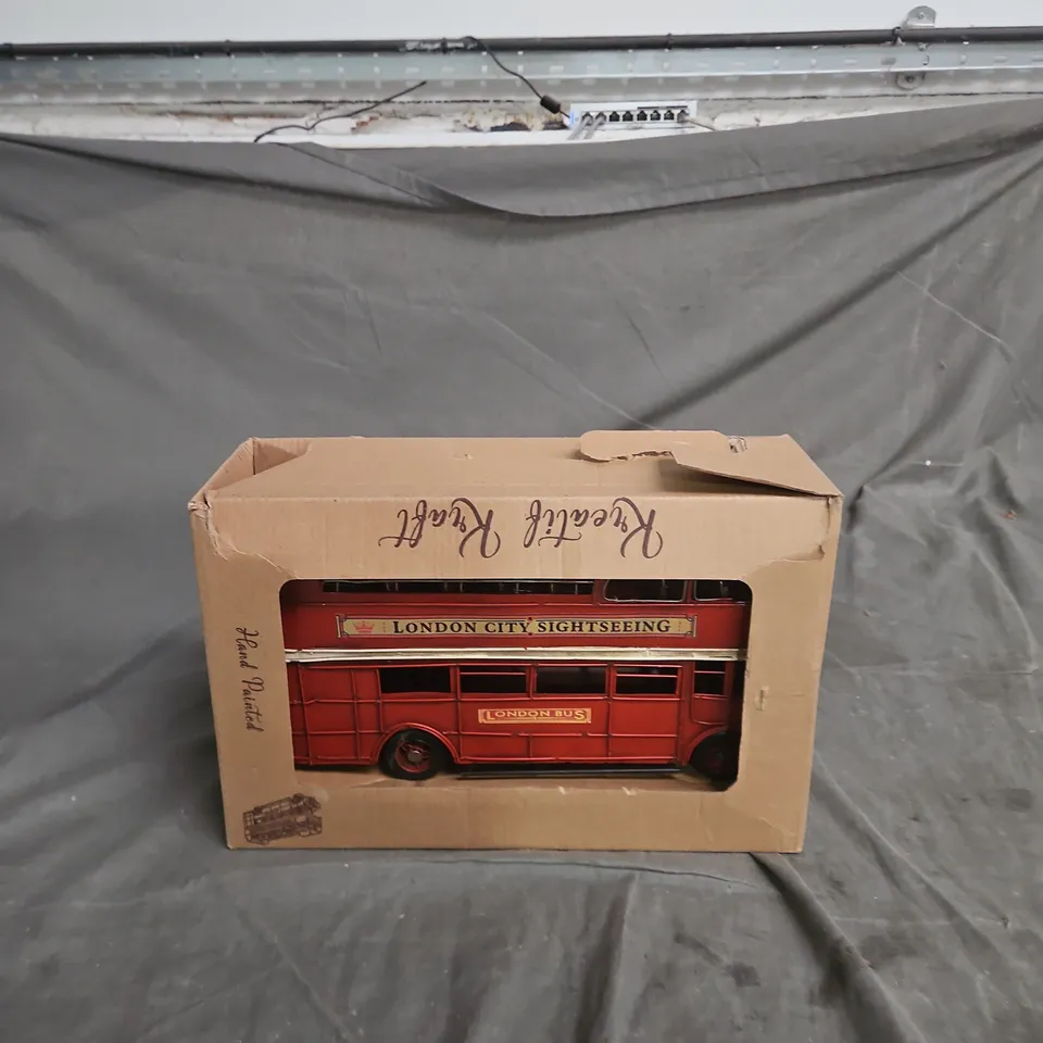 LONDON CITY SIGHTSEEING RED DOUBLE-DECKER BUS MODEL – BOXED