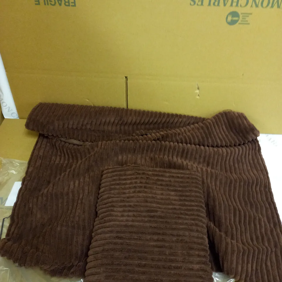 DESIGNER BROWN SOFT TOUCH CUSHION COVERS 