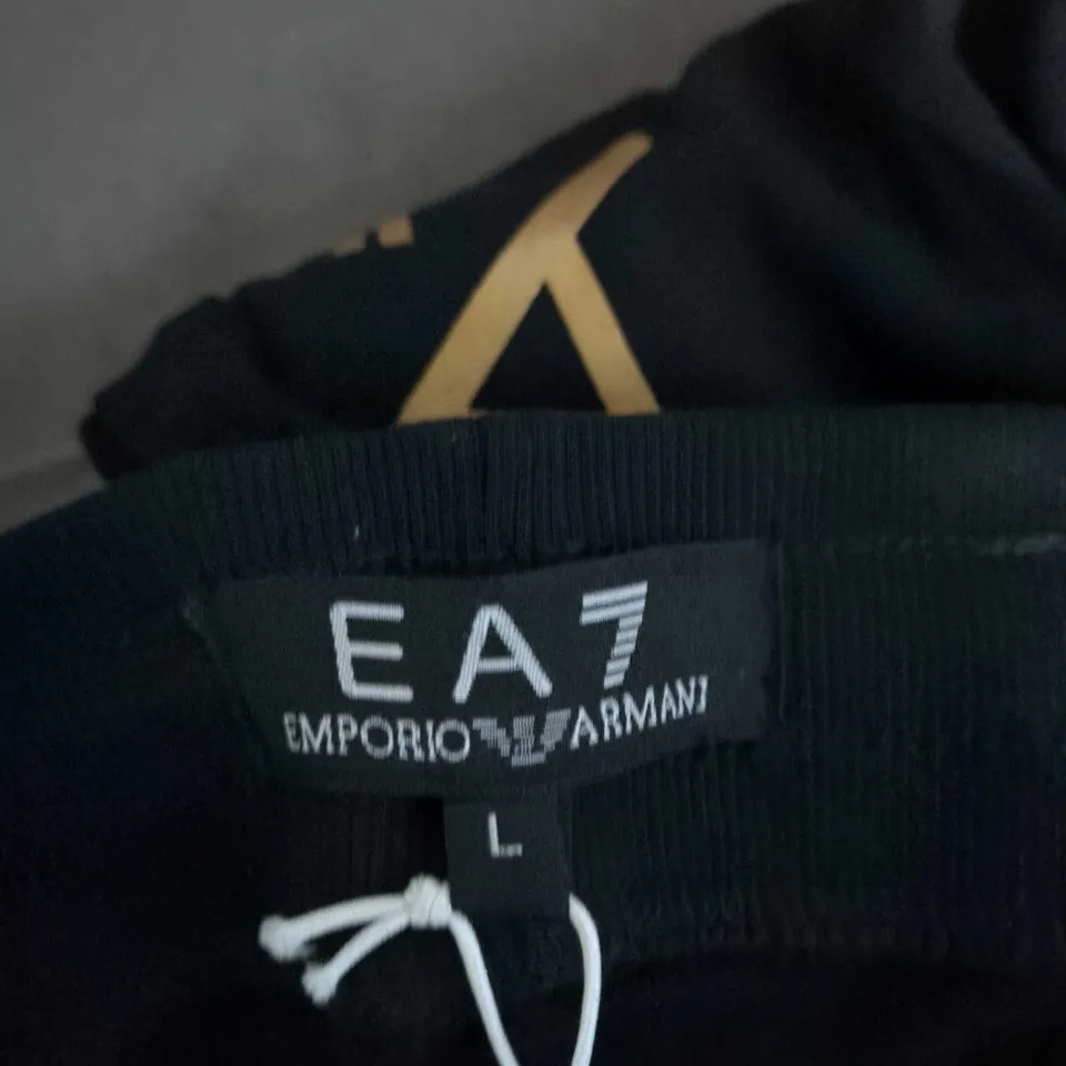 EA7 EMPORIO ARMANI MEN'S JOGGERS - BLACK, SIZE L